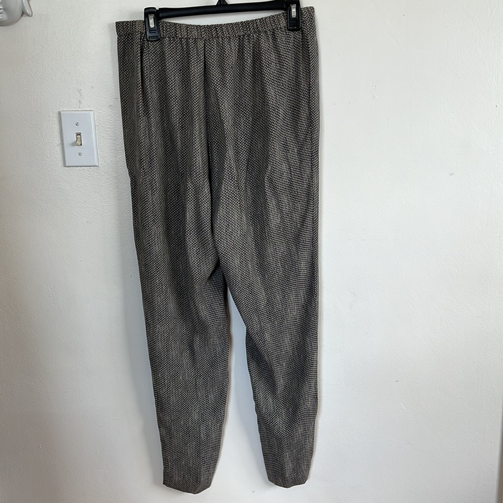 EILEEN FISHER STONE SILK CREPE DE CHINE CHAINETTE ASYMMETRIC TANK SET SIZE M NWT - Picture 11 of 12
